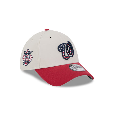 Washington Nationals Independence Day 2024 39THIRTY Stretch Fit Hat