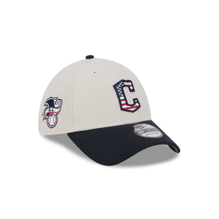 Cleveland Guardians Independence Day 2024 39THIRTY Stretch Fit Hat