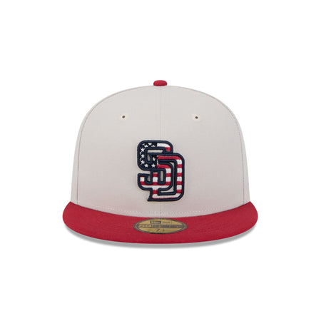 San Diego Padres Independence Day 2024 59FIFTY Fitted Hat