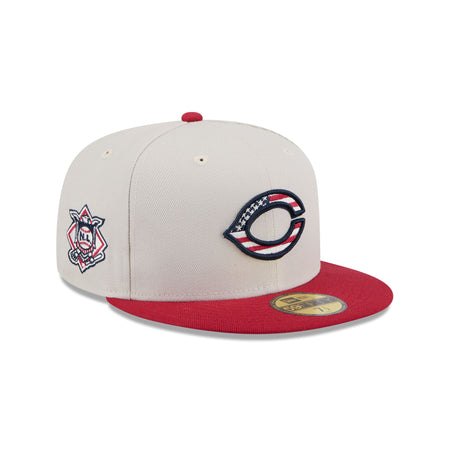 Cincinnati Reds Independence Day 2024 59FIFTY Fitted Hat