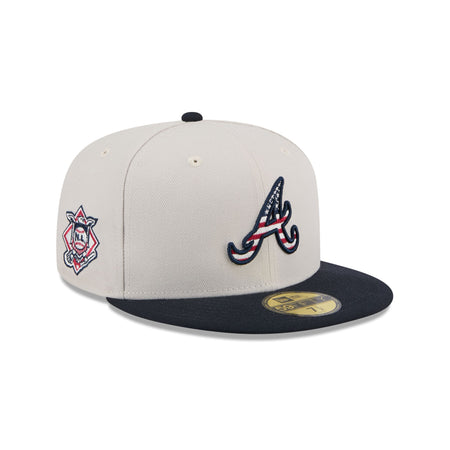 Atlanta Braves Independence Day 2024 Kids 59FIFTY Fitted Hat