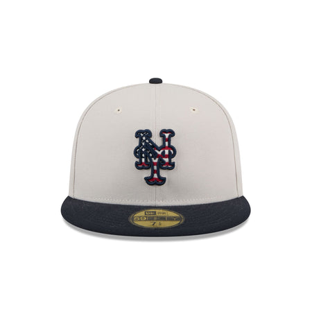 New York Mets Independence Day 2024 59FIFTY Fitted Hat