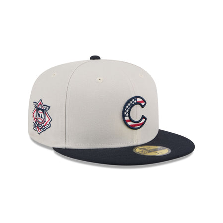 Chicago Cubs Independence Day 2024 59FIFTY Fitted Hat
