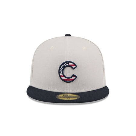 Chicago Cubs Independence Day 2024 59FIFTY Fitted Hat
