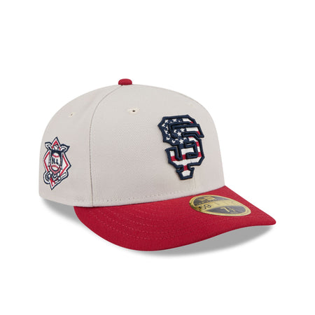 San Francisco Giants Independence Day 2024 Low Profile 59FIFTY Fitted Hat