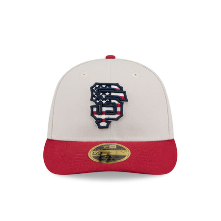 San Francisco Giants Independence Day 2024 Low Profile 59FIFTY Fitted Hat