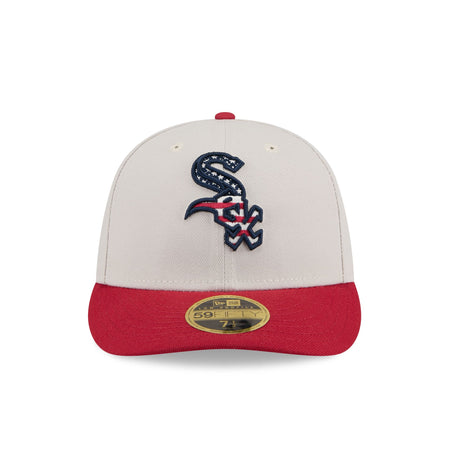 Chicago White Sox Independence Day 2024 Low Profile 59FIFTY Fitted Hat