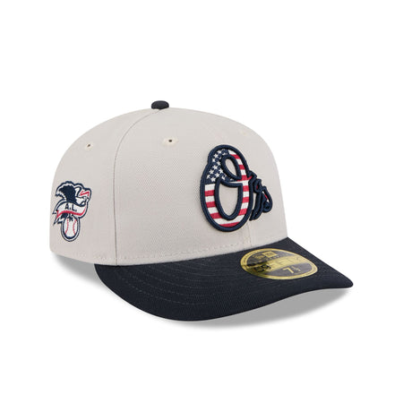 Baltimore Orioles Independence Day 2024 Low Profile 59FIFTY Fitted Hat