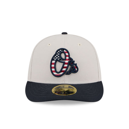 Baltimore Orioles Independence Day 2024 Low Profile 59FIFTY Fitted Hat