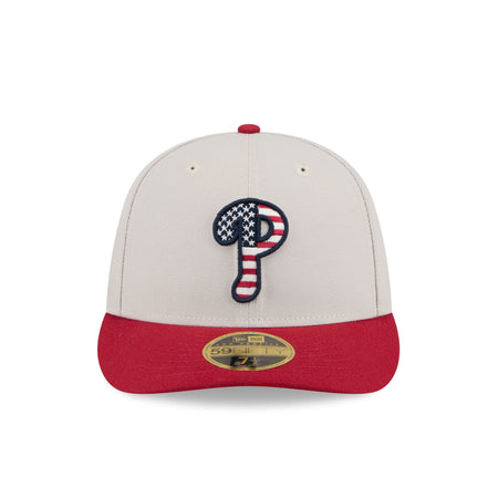 Philadelphia Phillies Independence Day 2024 Low Profile 59FIFTY Fitted Hat