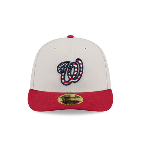 Washington Nationals Independence Day 2024 Low Profile 59FIFTY Fitted Hat