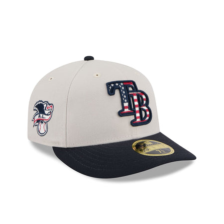 Tampa Bay Rays Independence Day 2024 Low Profile 59FIFTY Fitted Hat