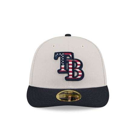 Tampa Bay Rays Independence Day 2024 Low Profile 59FIFTY Fitted Hat