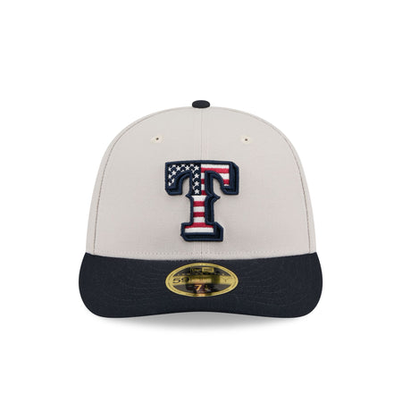 Texas Rangers Independence Day 2024 Low Profile 59FIFTY Fitted Hat