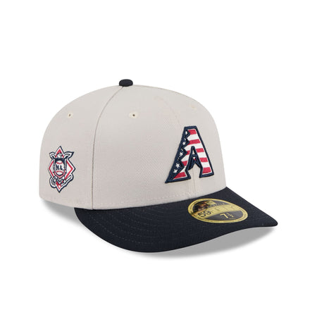 Arizona Diamondbacks Independence Day 2024 Low Profile 59FIFTY Fitted Hat