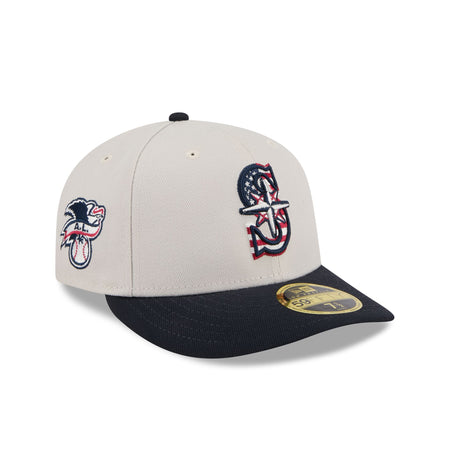 Seattle Mariners Independence Day 2024 Low Profile 59FIFTY Fitted Hat