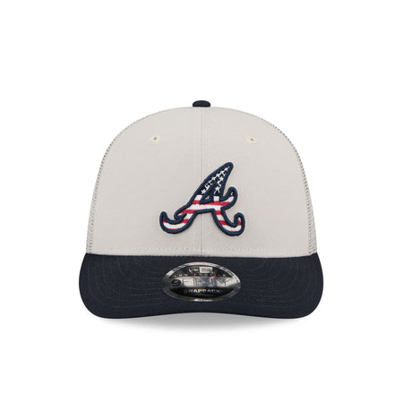 Atlanta Braves Independence Day 2024 Low Profile 9FIFTY Trucker