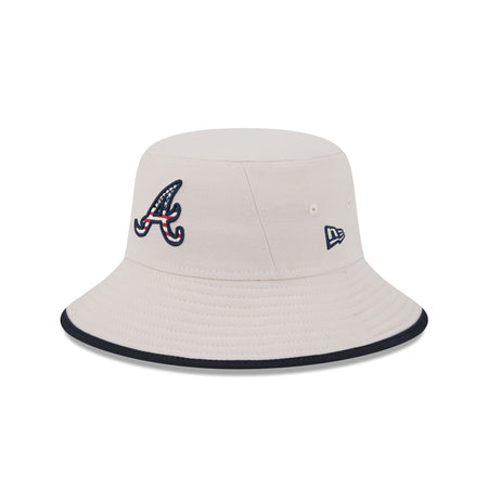 Atlanta Braves Independence Day 2024 Stretch Bucket Hat