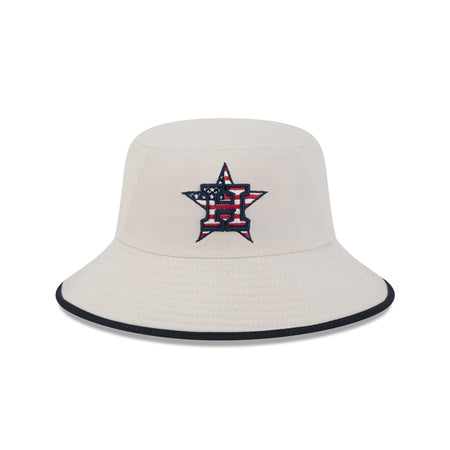 Houston Astros Independence Day 2024 Stretch Bucket Hat