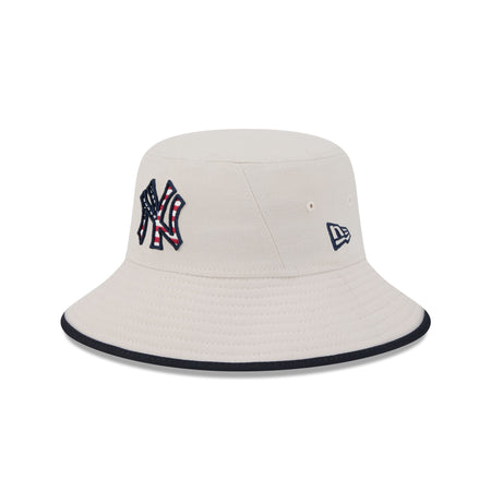 New York Yankees Independence Day 2024 Stretch Bucket Hat