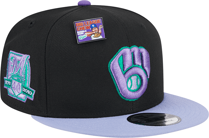 Big League Chew X Milwaukee Brewers Grape 9FIFTY Snapback Hat