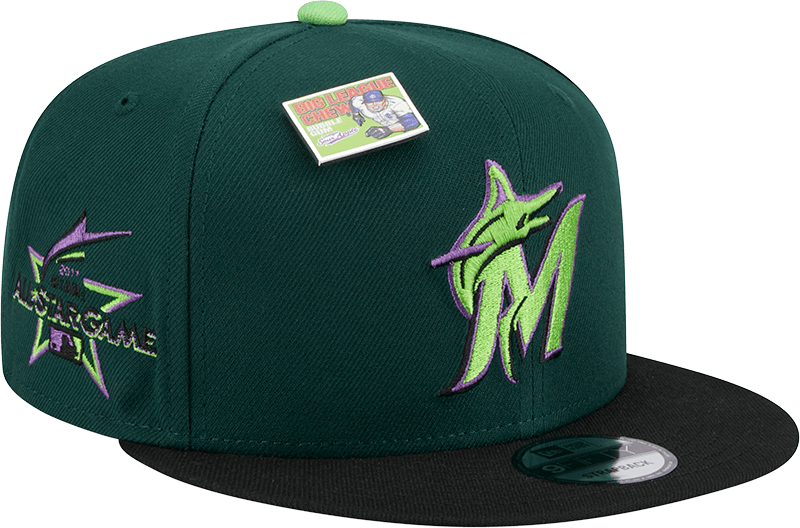 Big League Chew X Miami Marlins Sour Apple 9FIFTY Snapback Hat