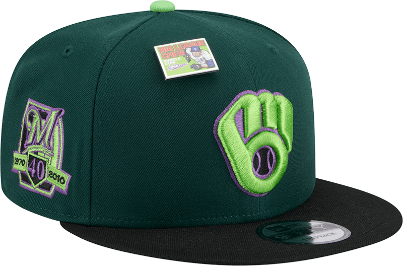 Big League Chew X Milwaukee Brewers Sour Apple 9FIFTY Snapback Hat