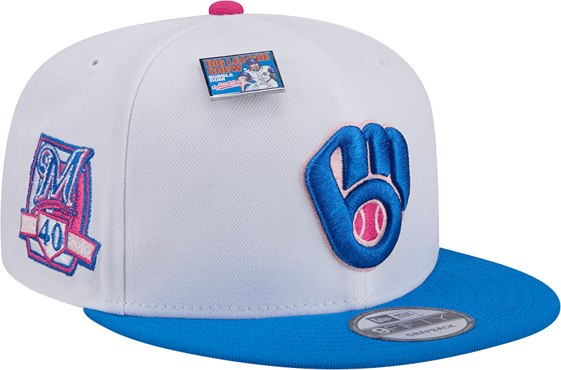 Big League Chew X Milwaukee Brewers Cotton Candy 9FIFTY Snapback Hat