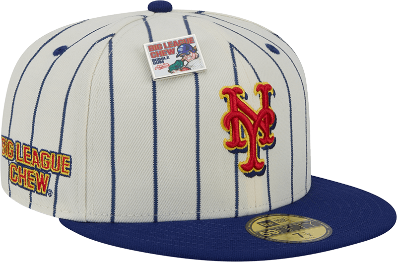 Big League Chew X New York Mets Pinstripe 59FIFTY Fitted Hat