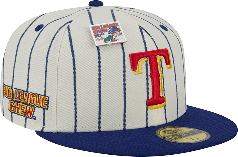 Big League Chew X Texas Rangers Pinstripe 59FIFTY Fitted Hat