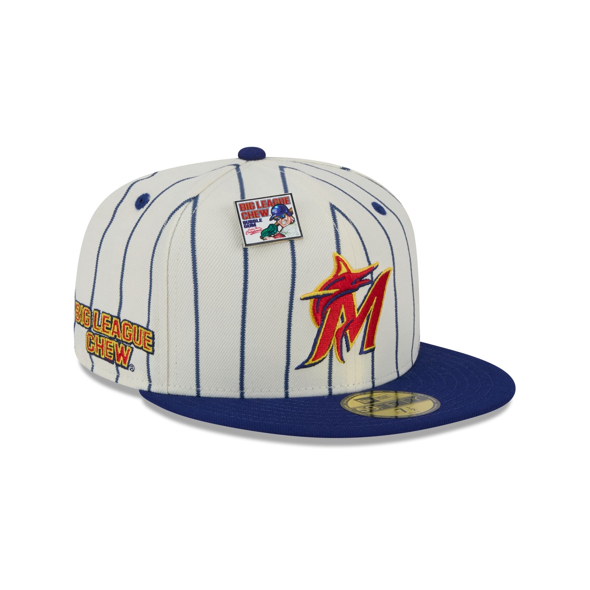 Big League Chew X Miami Marlins Pinstripe 59FIFTY Fitted Hat – New Era Cap