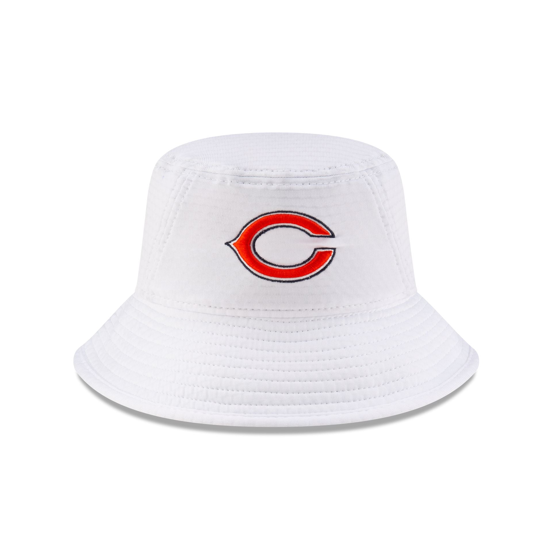 Chicago Bears 2024 Training Stretch Bucket Hat White NFL by New Era