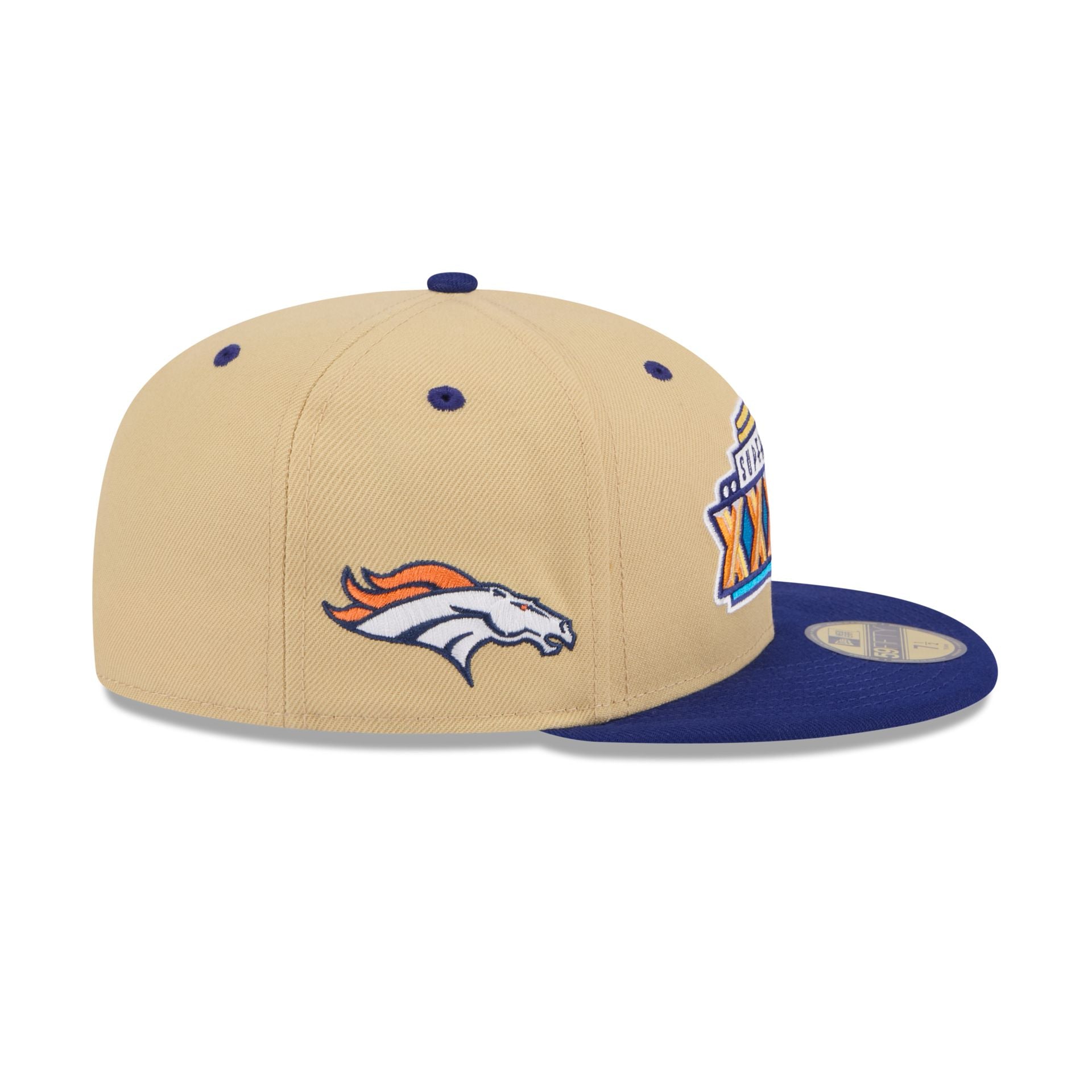 Denver Broncos Super Bowl Side Patch 59FIFTY Fitted Hat New Era Cap