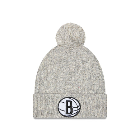 Brooklyn Nets Shimmer Pom Knit Hat