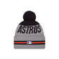 Houston Astros Runner Pom Knit Hat