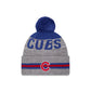 Chicago Cubs Runner Pom Knit Hat