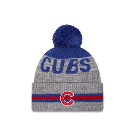 Chicago Cubs Runner Pom Knit Hat