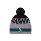 Seattle Mariners Runner Pom Knit Hat