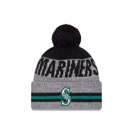 Seattle Mariners Runner Pom Knit Hat