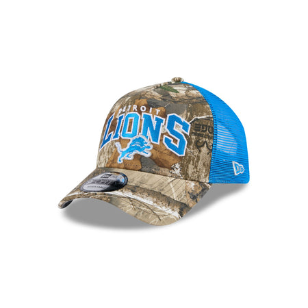 Detroit Lions Active 9FORTY A-Frame Trucker Hat