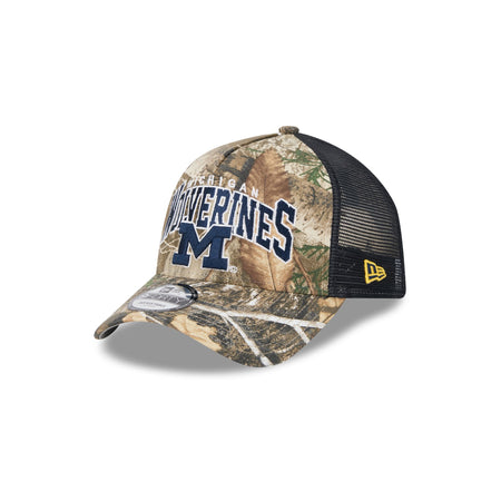 Michigan Wolverines Active 9FORTY A-Frame Trucker Hat