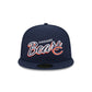 Chicago Bears Script Sided 59FIFTY Fitted Hat