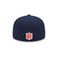 Chicago Bears Script Sided 59FIFTY Fitted Hat