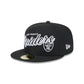 Las Vegas Raiders Script Sided 59FIFTY Fitted Hat