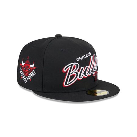 Chicago Bulls Script Sided 59FIFTY Fitted Hat