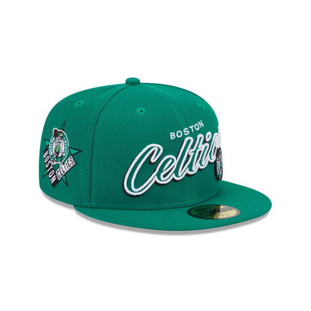 Boston Celtics Script Sided 59FIFTY Fitted Hat