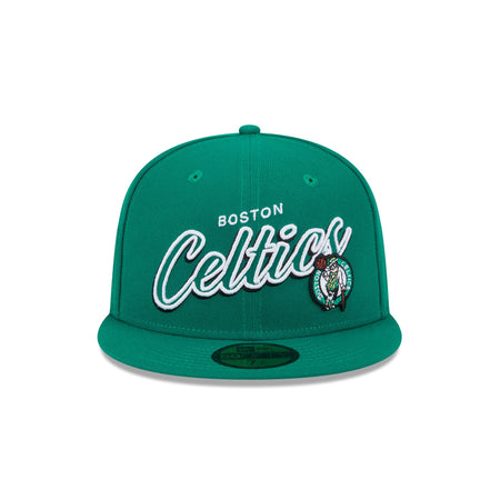 Boston Celtics Script Sided 59FIFTY Fitted Hat