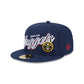 Denver Nuggets Script Sided 59FIFTY Fitted Hat