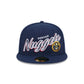 Denver Nuggets Script Sided 59FIFTY Fitted Hat