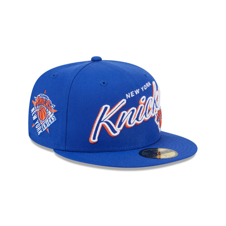 New York Knicks Script Sided 59FIFTY Fitted Hat